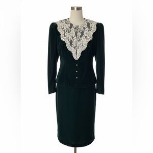 Vintage Jessica McClintock Velvet Set – Timeless Elegance ✨